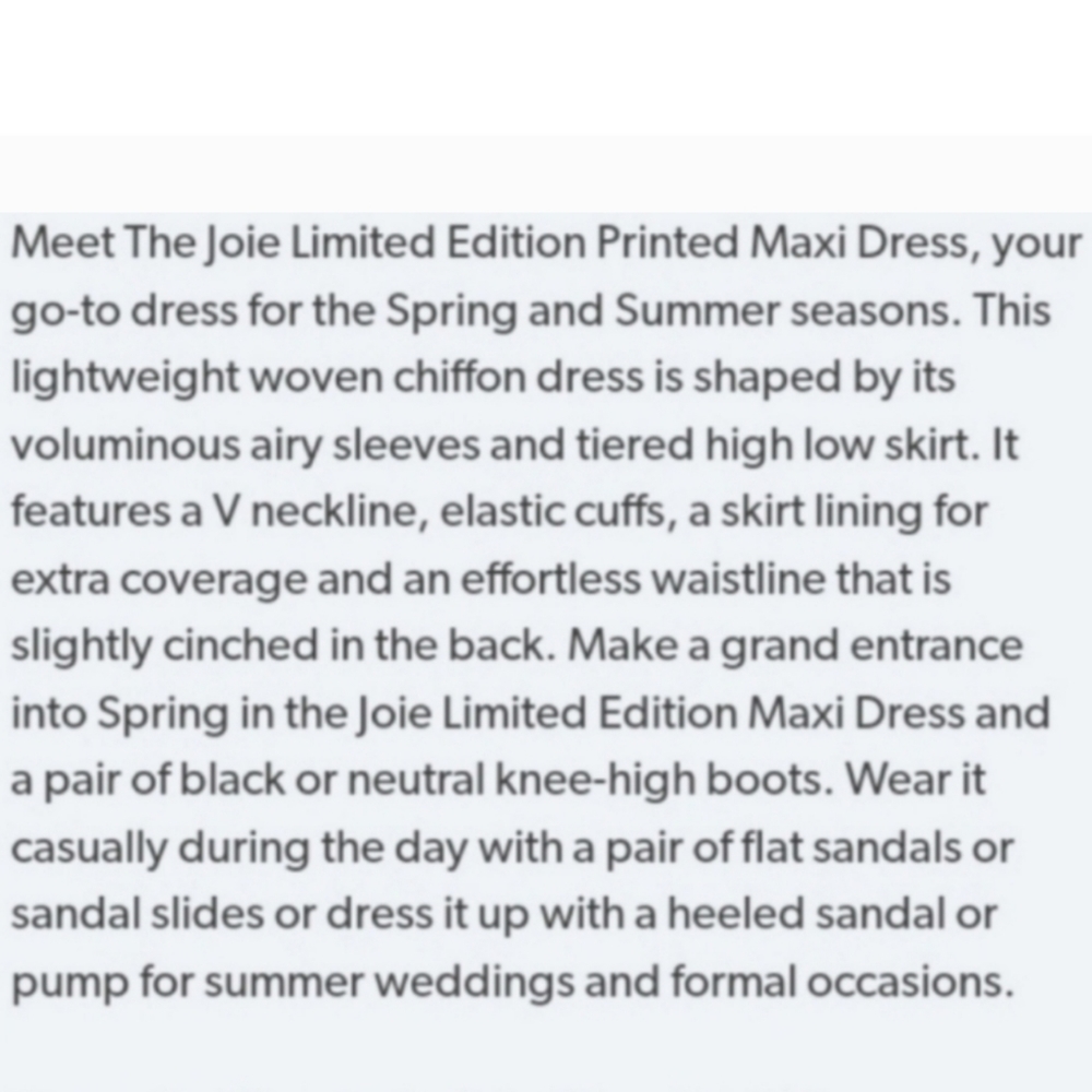 NWT Joie Limited Edition Chiffon Tiered Maxi Dress size M - Picture 2 of 10